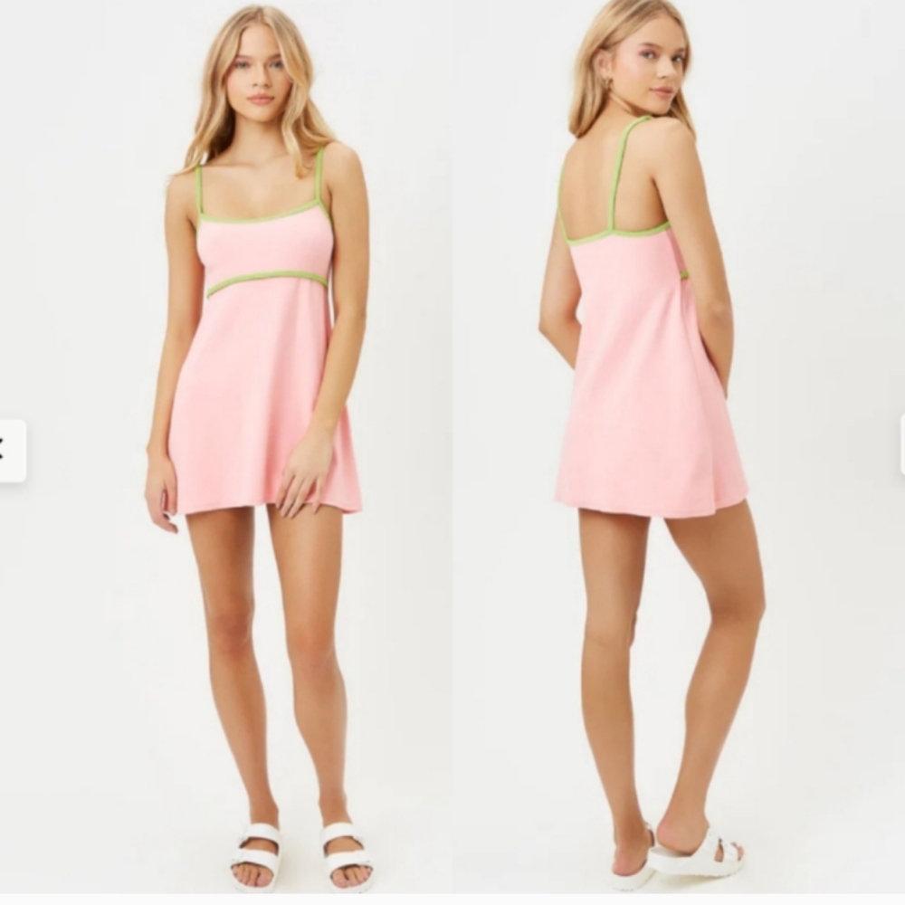 Frankie's Bikini Ophelia Terry Dress in Summer Melon